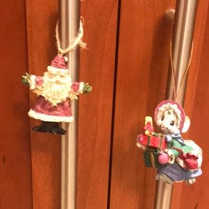 Set of two Christmas ornaments